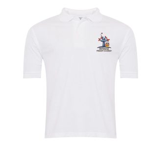 Intake Primary White Poloshirt w/Logo