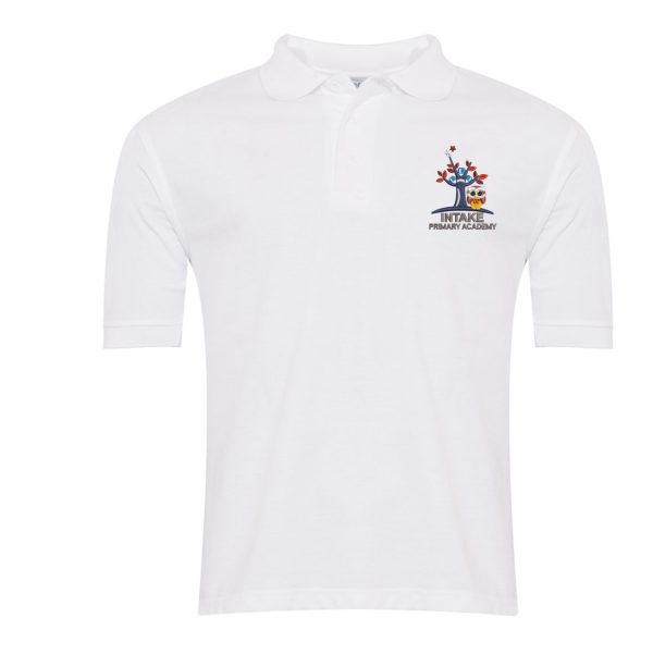 Intake Primary White Poloshirt w/Logo