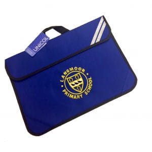 Langmoor Royal Blue Bookbag w/Logo