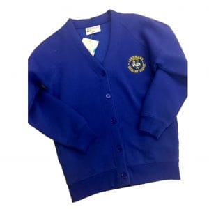 Langmoor Girls Royal Blue Cardigan w/Logo