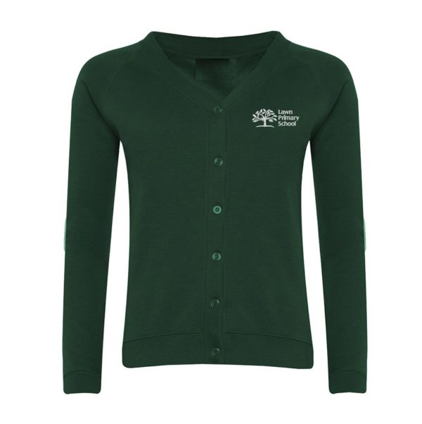 Lawn Primary Sweatshirt Cardigan w/Logo