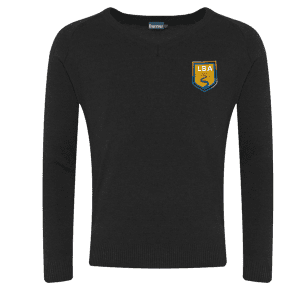 Lees Brook Academy Vee Neck Jumper w/Logo