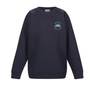 Little Eaton Navy Crew Neck Sweatshirt w/Logo