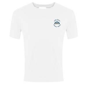 Little Eaton White P.E T-Shirt w/Logo