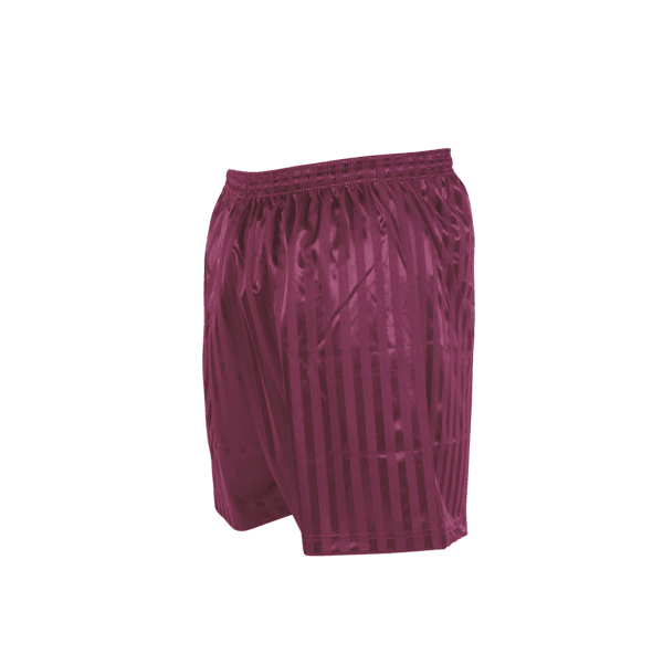 Maroon Shadow Stripe Short