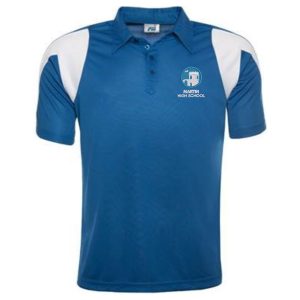Martin High School Games Polo Royal/White w/Logo