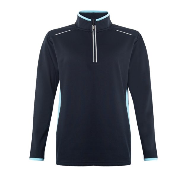 Mercia Academy Navy/Sky 1/4 Zip Top