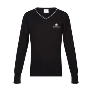 Nottingham Girls Academy KS4 Black Trimmed Fitted Pullover w/Logo
