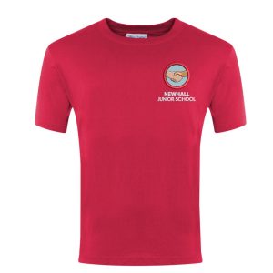 Newhall Junior School Red T-Shirt w/Logo