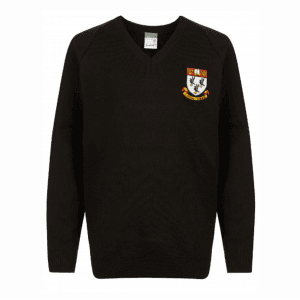 Nottingham High School Black V-Neck Pullover w/Logo