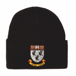 Nottingham High School Black Ski Hat w/Logo - One Size