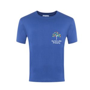Nursery Hill Primary School Royal T-Shirt w/Logo