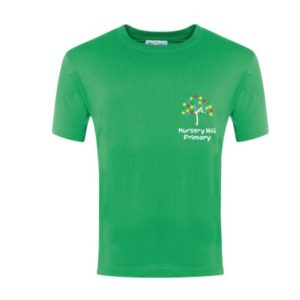 Nursery Hill Primary School Green T-Shirt w/Logo
