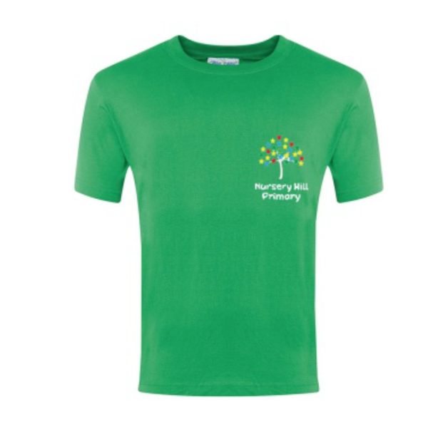 Nursery Hill Primary School Green T-Shirt w/Logo