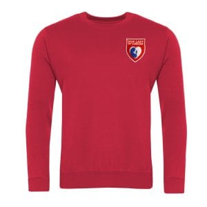 Our Lady of Sorrows Red Crew Neck Sweatshirt w/Logo