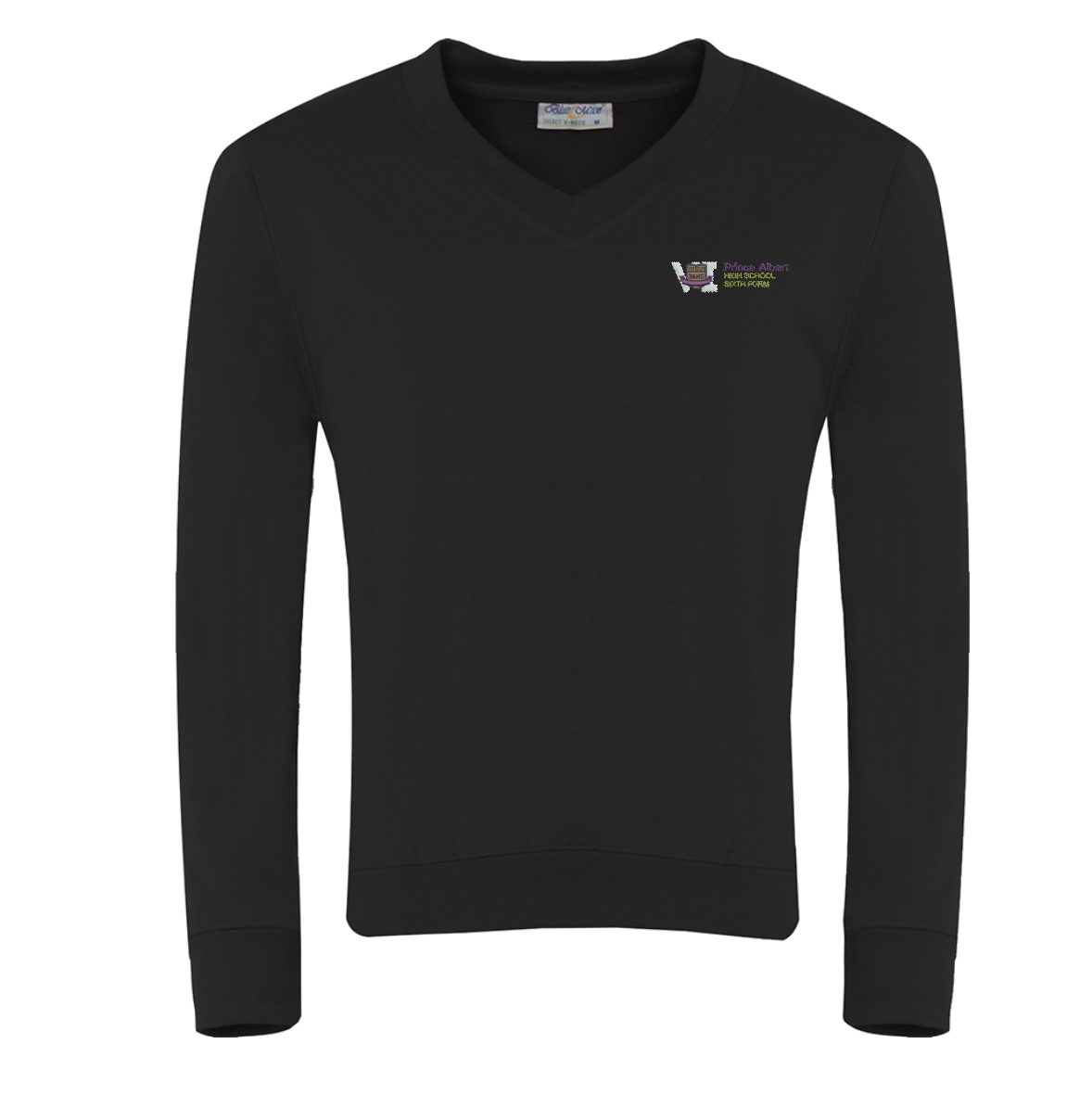 Prince Albert School Sixth Form V Neck Sweatshirt w/Logo