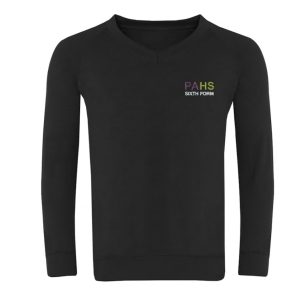 Prince Albert High School Sixth Form Vee Neck Sweatshirt w/Logo