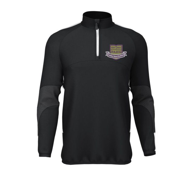 Prince Albert High School Zip Top Black/White w/Logo