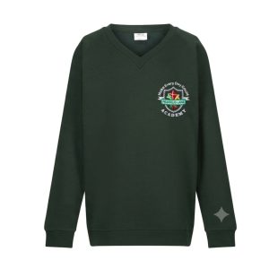 Peafield Lane Bottle V-Neck Sweatshirt w/Logo