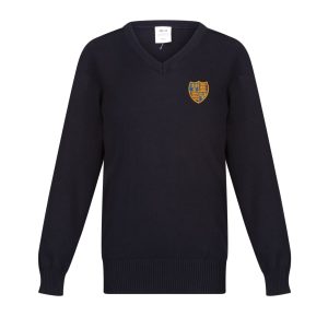 Queen Elizabeth's Academy V-Neck Pullover w/Logo