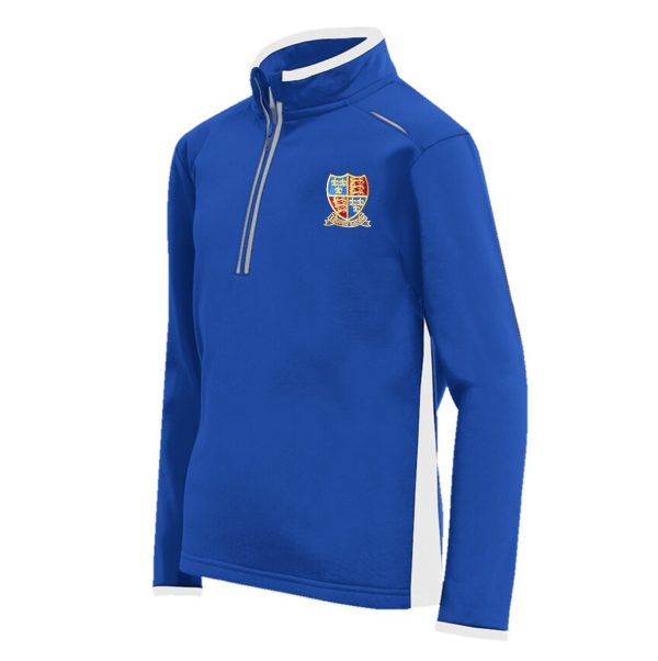 Queen Elizabeth's Academy 1/4 Zip Top w/Logo