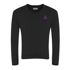 Quest Academy V Neck Sweatshirt w/Logo