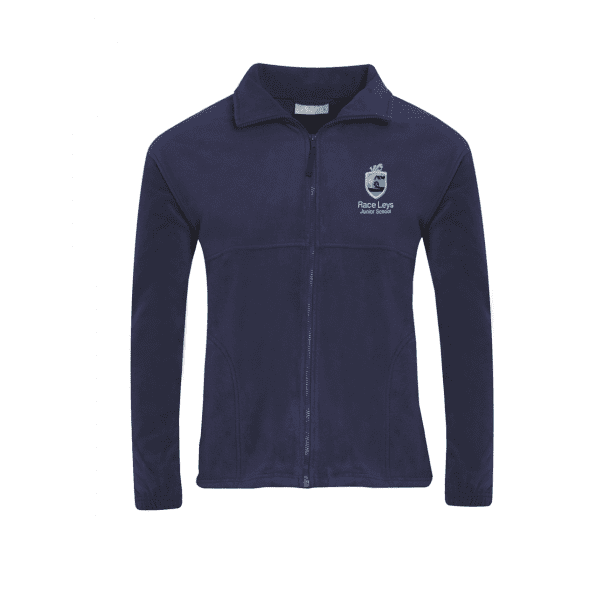 Race Leys Navy Fleece Jacket w/Logo