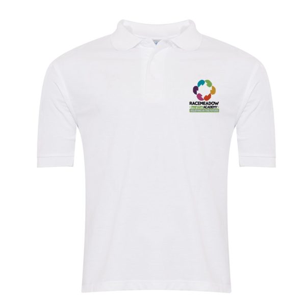 Racemeadow Primary Academy White Polo Shirt w/Logo