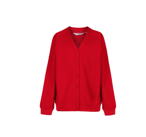 Westdale Infant Red Cardigan w/Logo
