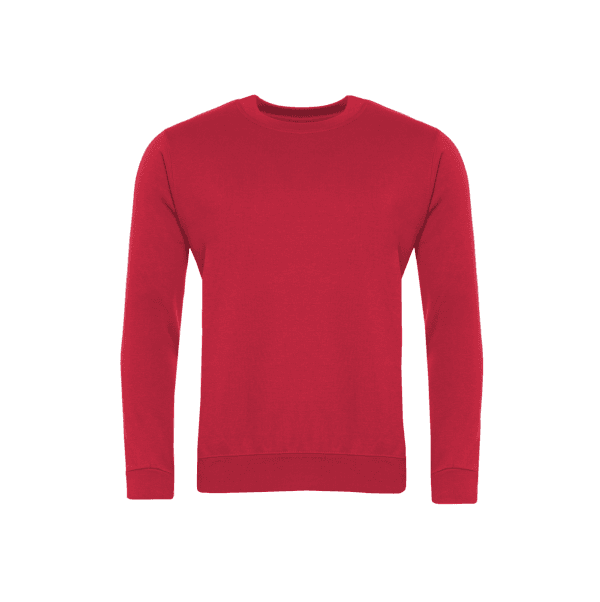 Ashbrook Red Crew Neck Sweatshirt w/Logo