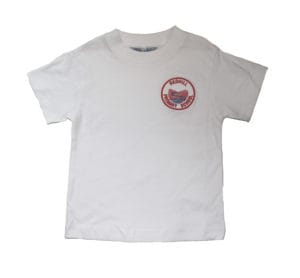 Redhill Primary White PE T-Shirt w/Logo
