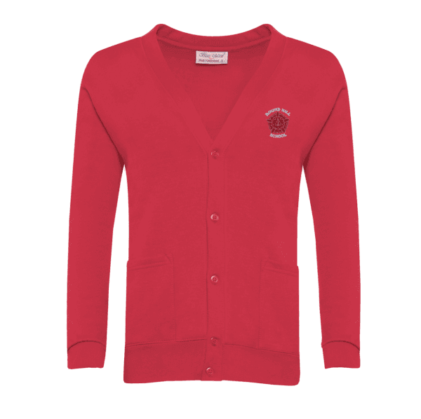 Round Hill Primary School Red Cardigan w/Logo