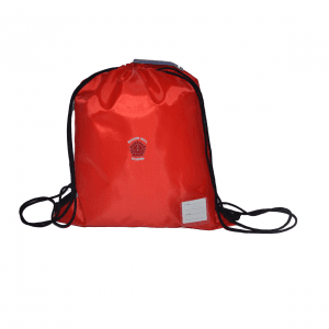 Round Hill Primary School Draw String Bag Red w/Logo