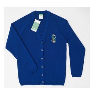 St Albans Girls Knitted Cardigan w/Logo
