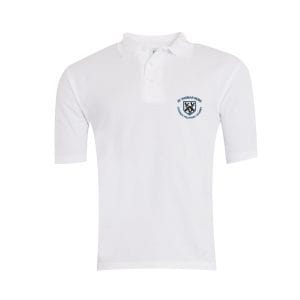 St Thomas More White Polo Shirt w/Logo