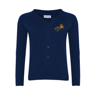 Sandringham Girls Navy Blue Cardigan w/Logo