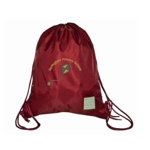 Springfield Primary Maroon Gym/Swim Bag w/Logo