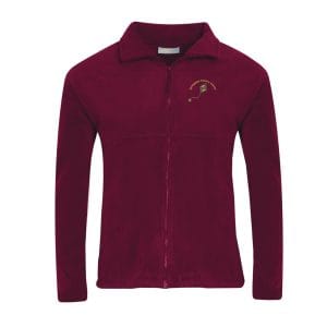 Springfield Primary Maroon Fleece Jacket w/Logo