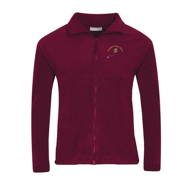 Springfield Primary Maroon Fleece Jacket w/Logo