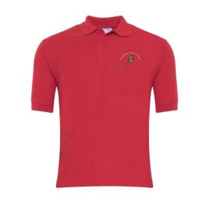 Springfield Primary Red PE Polo Shirt w/Logo