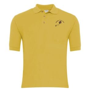 Springfield Primary Yellow PE Polo Shirt w/Logo