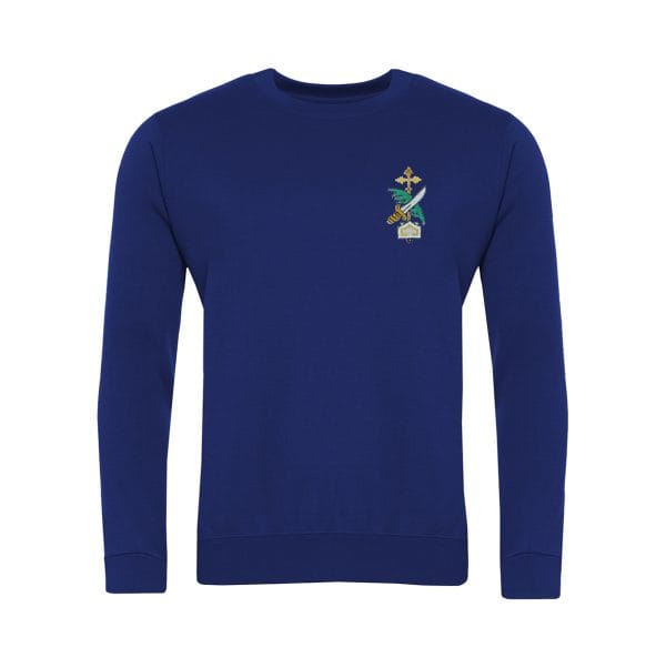 St Albans V-Neck Sweatshirt w/Logo