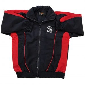 St Crispins Navy/Red Tracksuit Top With Logo