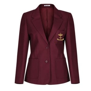 Saint John Houghton Girls Maroon Blazer w/Logo
