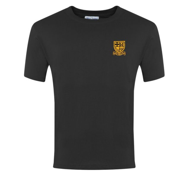 St Pauls Black T-Shirt w/Logo