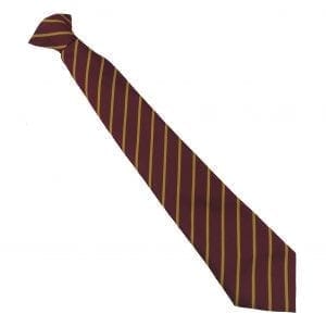St Thomas More Mrn/Gld Clip-on Tie