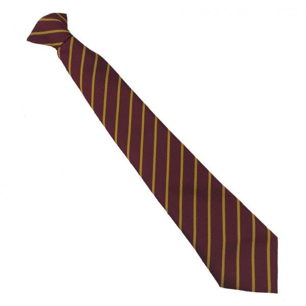 St Thomas More Mrn/Gld Clip-on Tie