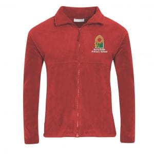 Sunnyfields Red Fleece Jacket w/Logo