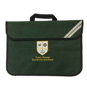 Tudor Grange Bottle Green Bookbag w/Logo (F1-Year 6)
