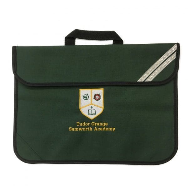 Tudor Grange Bottle Green Bookbag w/Logo (F1-Year 6)